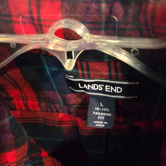 Land's end Men's Flannel Shirt - Picture 3 of 4